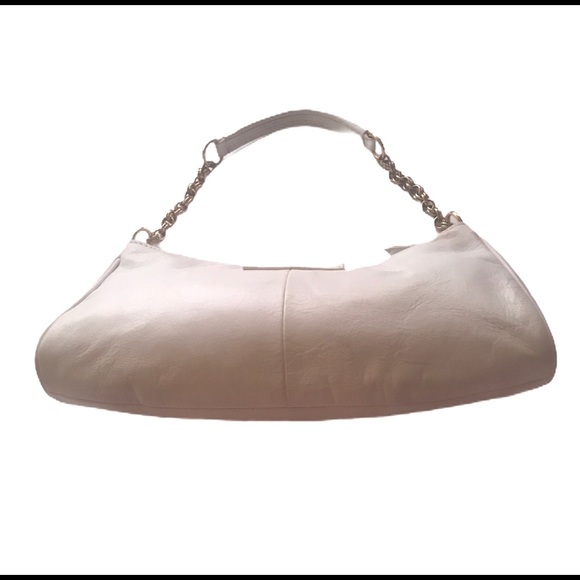 Anne Klein Bags Vintage Leather Anne Klein White Hand Bag Poshmark